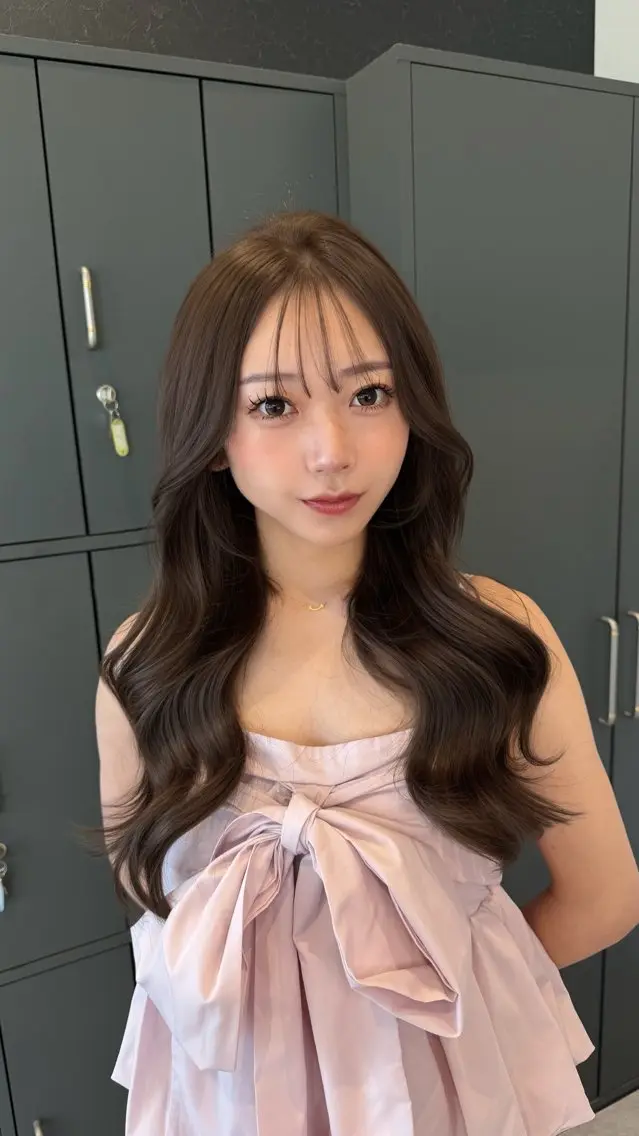 セミロング カット ヘアカラー トリートメント 韓国ヘア/館林美容室 /髪質改善/涼のヘアスタイル