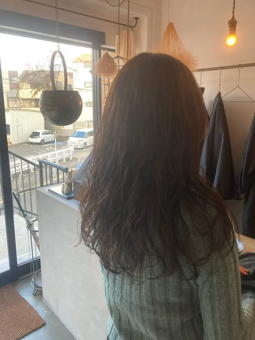 ロング パーマ ロング vahan✂︎ 小林未果🕊のヘアスタイル