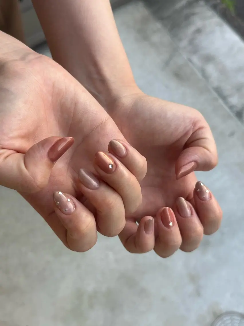 ネイル シンプルネイル 稲田 愛梨のネイルデザイン