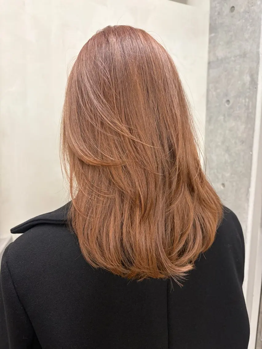 ミディアム カラー カット ヘアカラー トリートメント yuuna/ ハッシュカット🎀のヘアスタイル