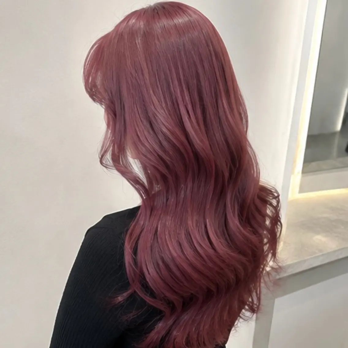 ロング カラー ヘアカラー 🍒モテ暖色カラー × うる艶✧ ゆなのヘアスタイル