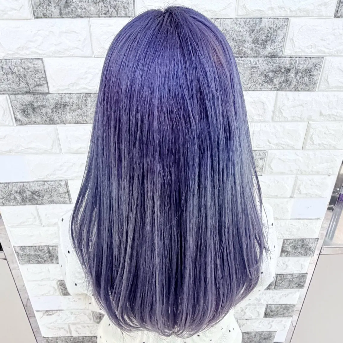 ロング カラー ブルーカラー ブルーラベンダー グレージュ ラベンダーカラー Mizuki 🐰🌟のヘアスタイル