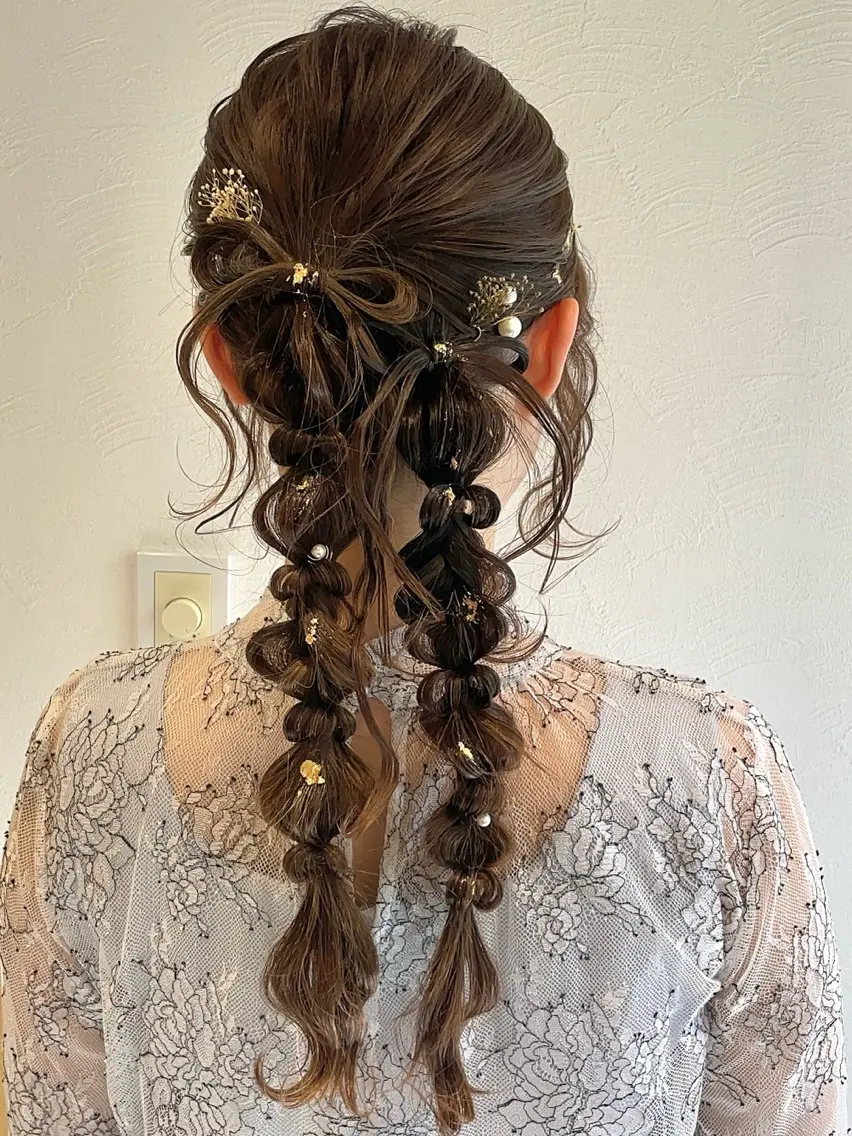 ロング ヘアアレンジ ヘアセット 札幌 ヘアアレンジ 🍎 タナカセリナのヘアスタイル