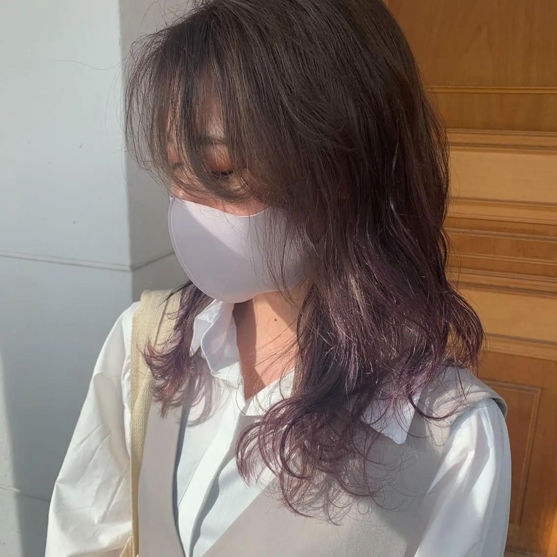セミロング カラー イヤリングカラー グラデーションカラー m ā l o.🌷 サカモトマイコのヘアスタイル