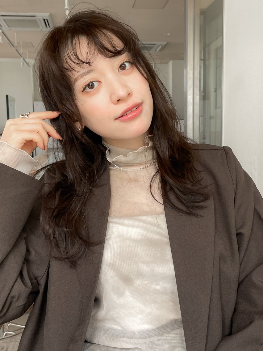 ミディアム パーマ ミディアムパーマ カット ヘアカラー パーマ 池袋/ラフパーマ |kazaneのヘアスタイル
