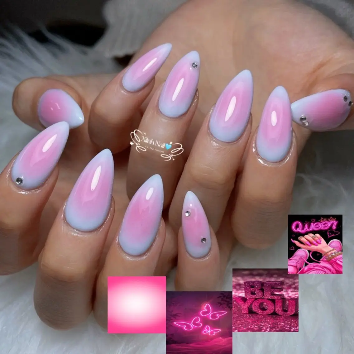 ネイル チークネイル 桜ネイル 長さ出し フットネイル ジェルネイル ハンドネイル XIINH NAIL SALONのネイルデザイン