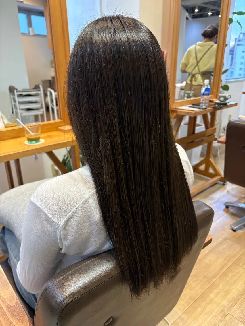 ロング カラー ヘアカラー トリートメント ヘッドスパ モデル募集/ yuna🤍🎀のヘアスタイル
