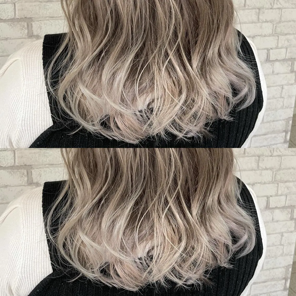 セミロング カラー ハイライトカラー ハイライト ヘアカラー 低ダメージ特化🌱 佐野優斗のヘアスタイル