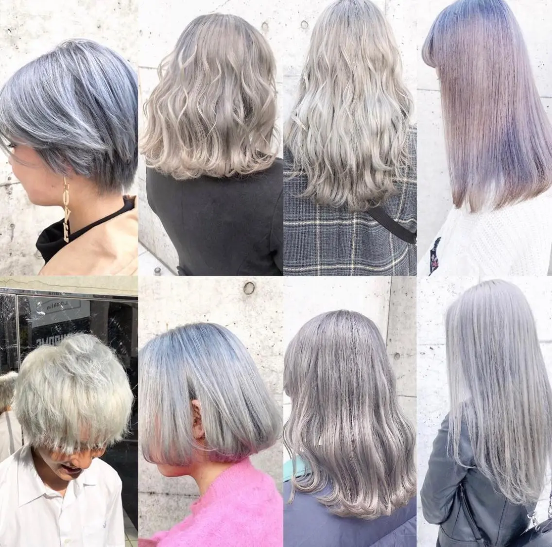 ロング カラー ヘアアレンジ ラベンダーカラー シルバー メンズスタイル ly本厚木のヘアスタイル