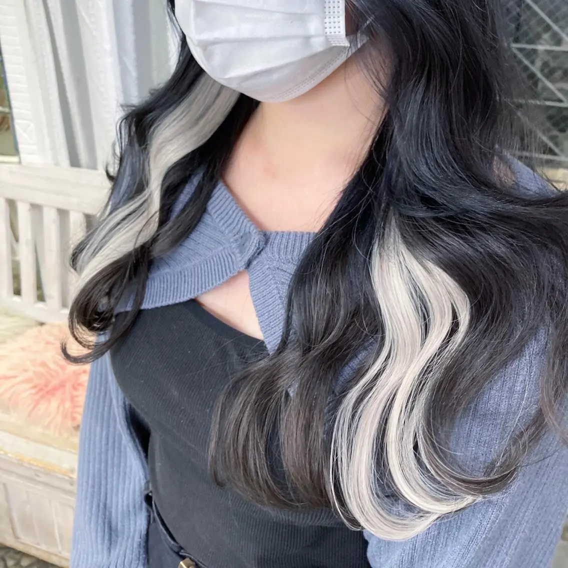ロング カラー エクステ ANKH CROSS 🦋mako🦋のヘアスタイル