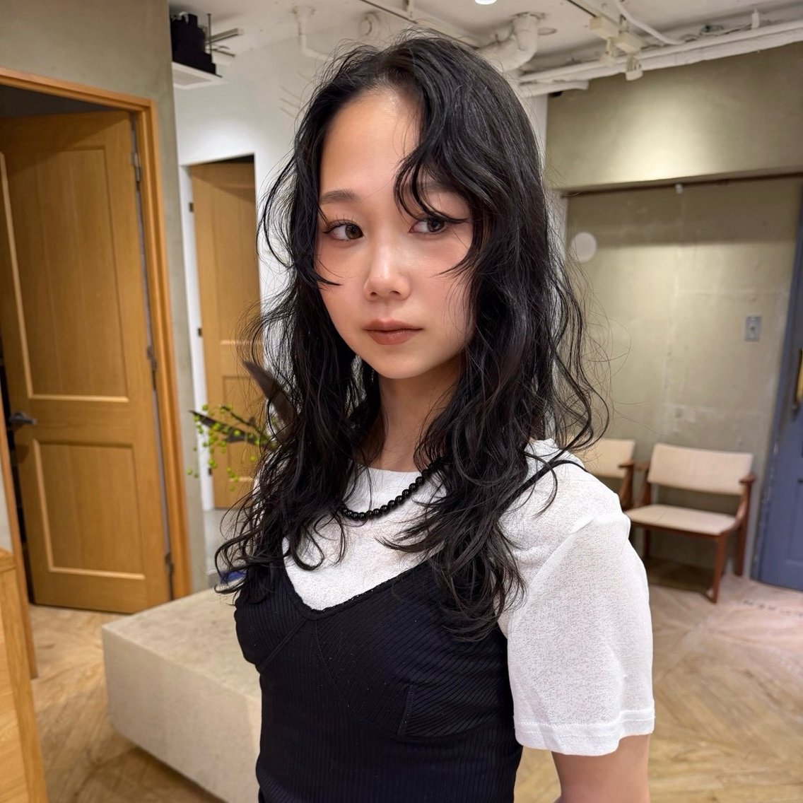ロング カラー ダークグレー ダークグレージュ グレージュ トリートメント ヘアカラー 🍇ぶどうカラー🍇 akariのヘアスタイル