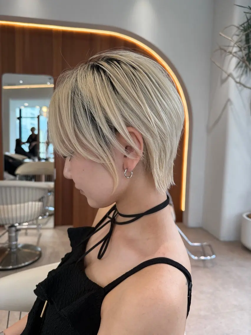 ショート カラー ショートボブ ショートレイヤー ハンサムショート 丸みショート ボブ カット ヘアカラー トリートメント 【渋谷】ボブ・ レイヤーボブ特化✂︎のヘアスタイル