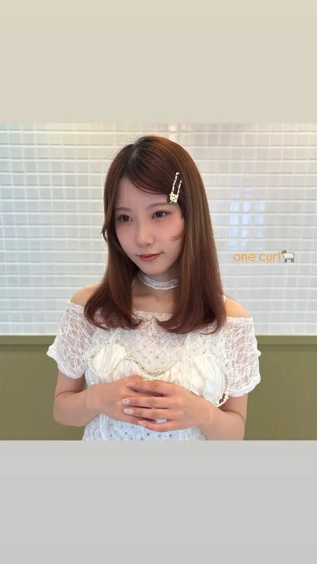 セミロング 顔周りカット レイヤーカット カット ☕️NOA / レイヤーカット🍮のヘアスタイル