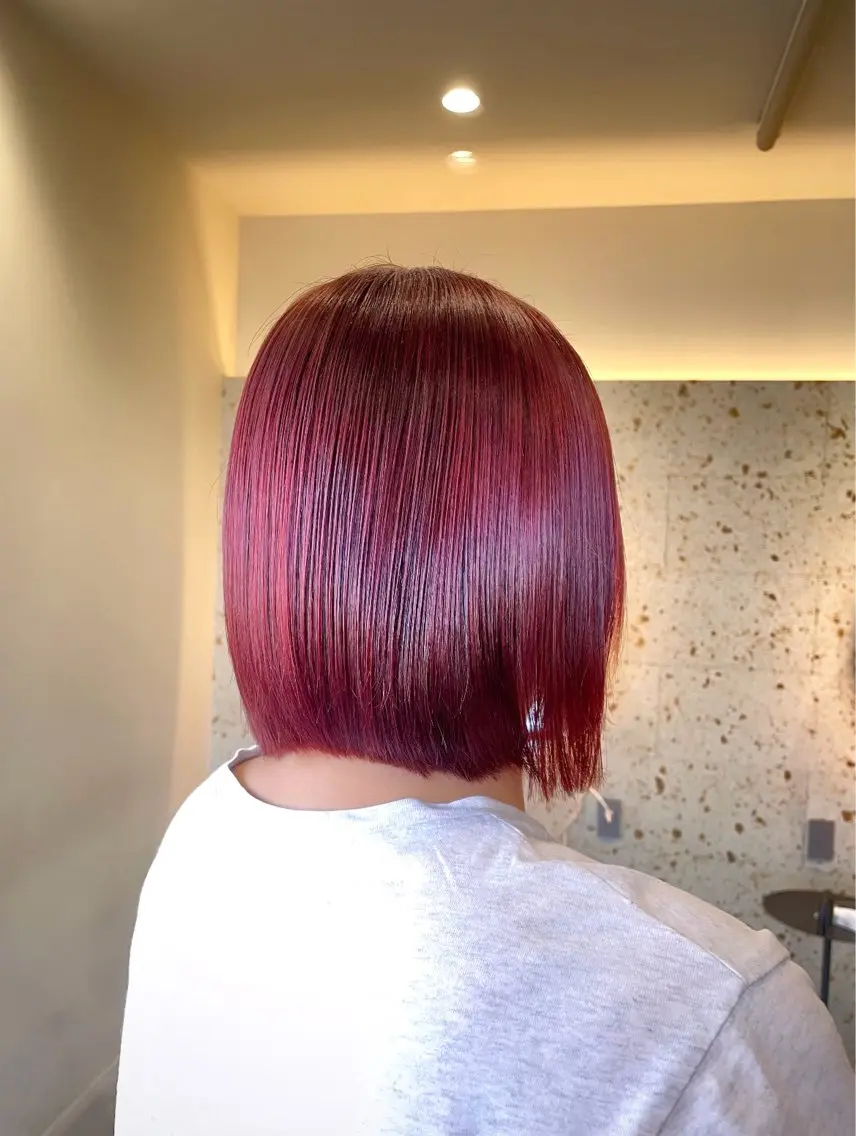 ショート カラー ヘアカラー トリートメント tim hinaのヘアスタイル