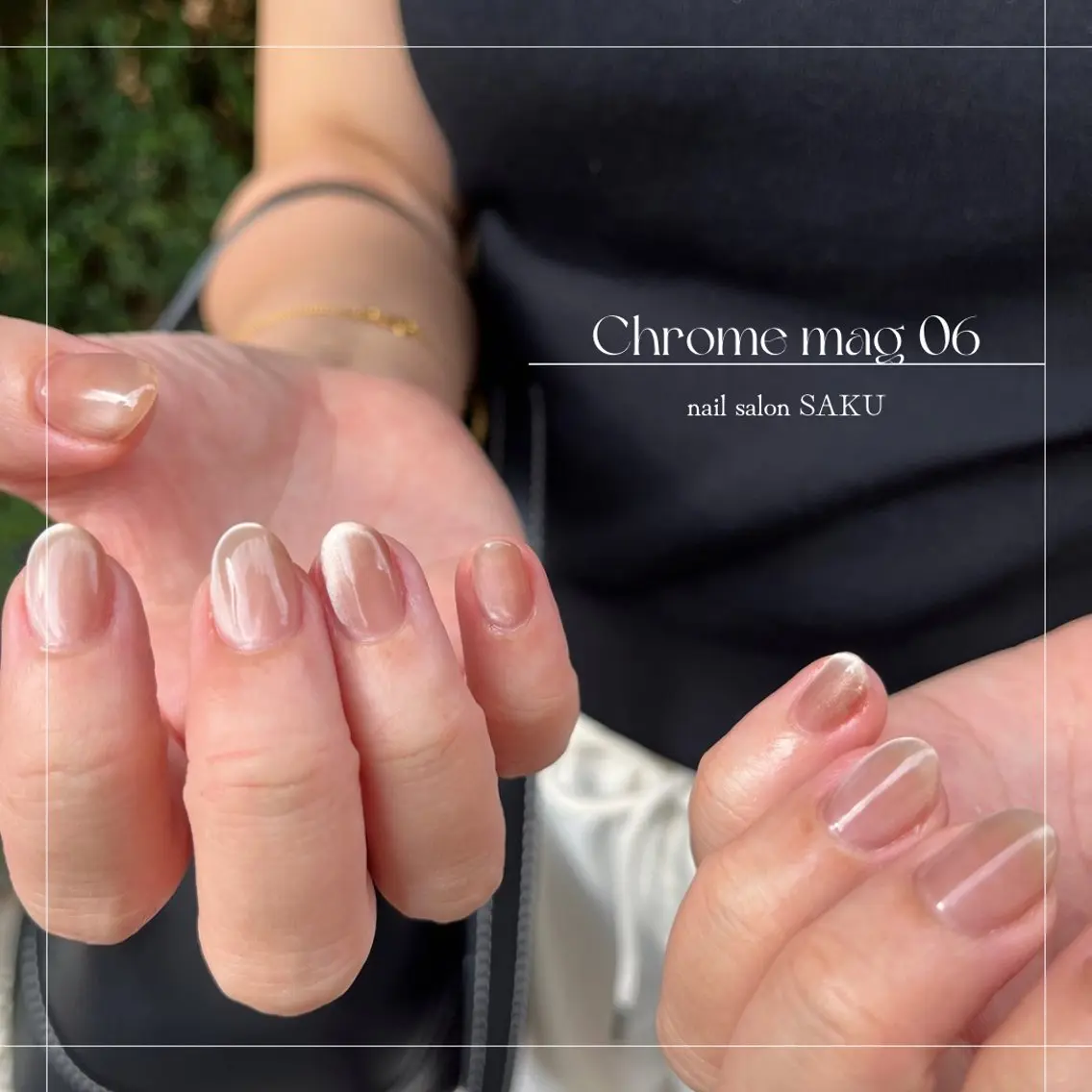 ネイル ニュアンスネイル シンプルネイル ハンドネイル SAKU nail 作島茜のネイルデザイン