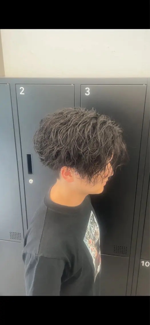 パーマ メンズ カット パーマ トリートメント 🍏メンズパーマ/ シャドウパーマ/涼太のヘアスタイル