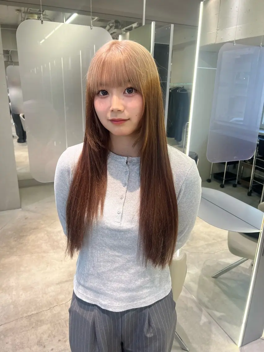 カラー ベージュカラー ブラウンカラー GEM/ hinanaのヘアスタイル