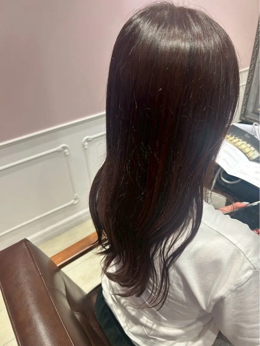 カラー 透明感カラー yuzuna♩のヘアスタイル