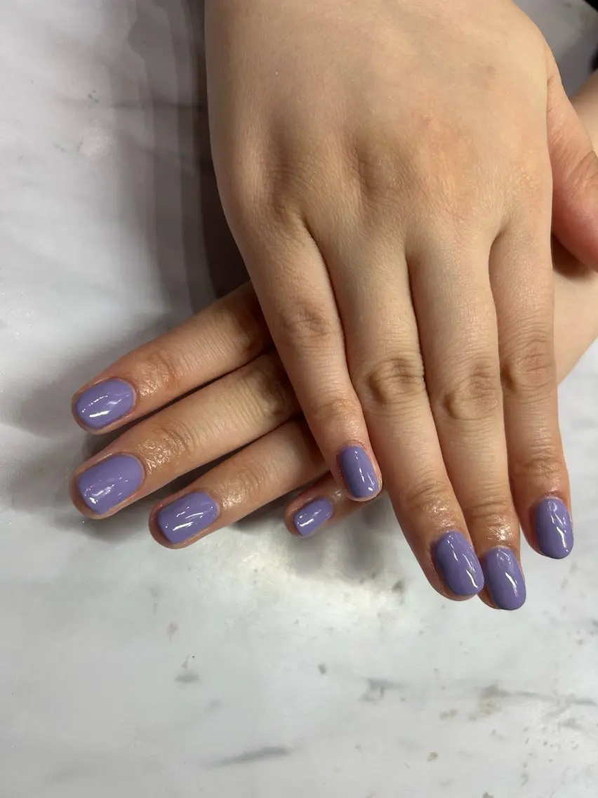 ネイル ワンカラーネイル パープル N. kurumiのネイルデザイン
