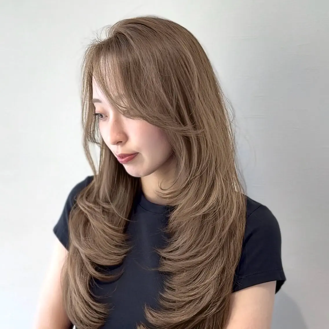 ロング カラー ヘアカラー yuzu🌈／透明感 カラー／ハイトーンのヘアスタイル