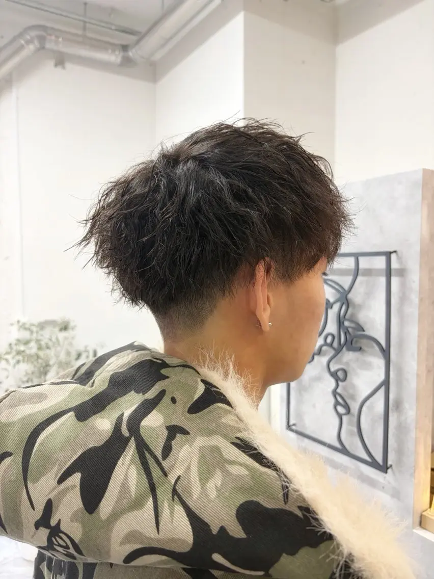 メンズカット+ご相談パーマの写真