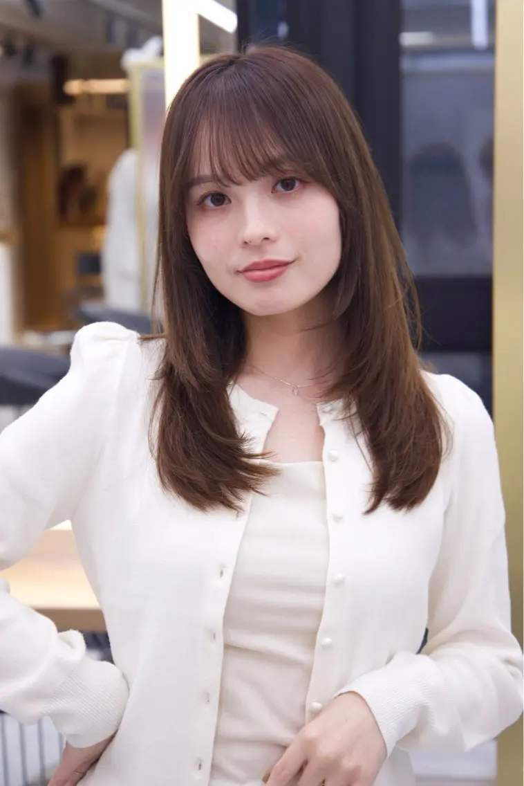【スタイリスト担当】レディースカット+髪質改善カラー¥11000［トリートメント含まってます］の写真