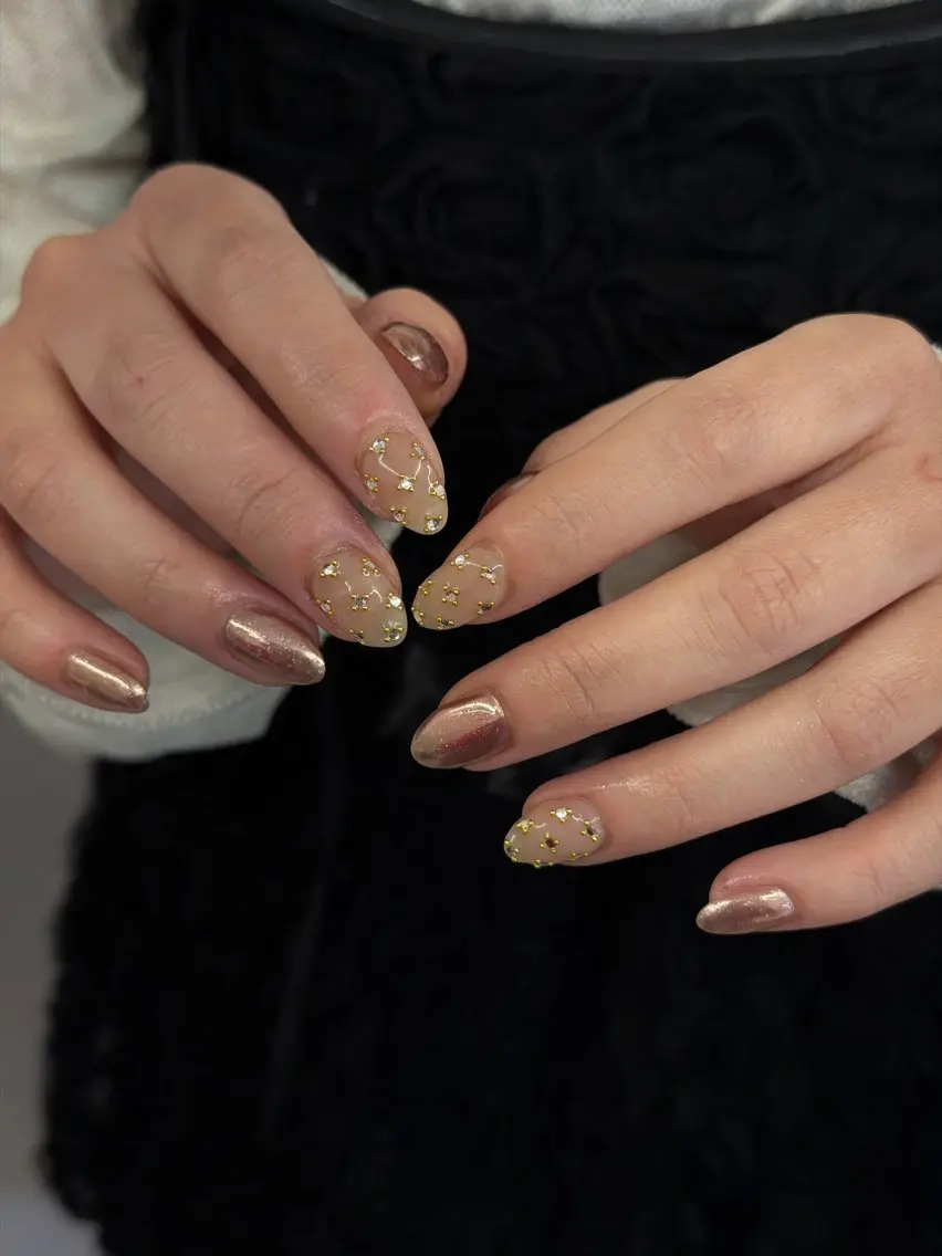 ネイル ジェルネイル キラキラネイル マグネットネイル ニュアンスネイル ワンカラーネイル ハンドネイル ハンドケア Bana_ Nailのネイルデザイン