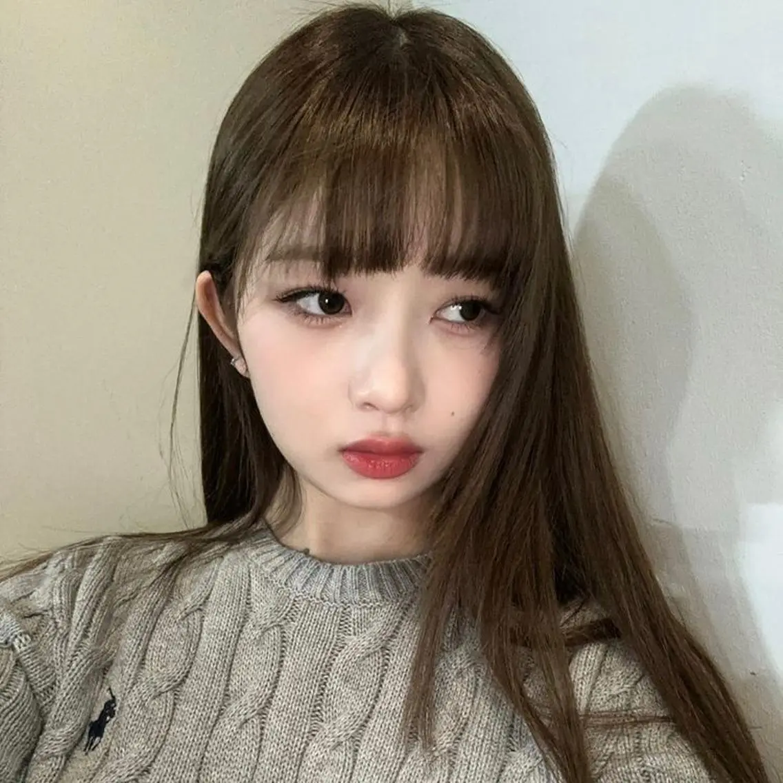 カラー ヘアカラー トリートメント nonoka オリーブ/レイヤーのヘアスタイル