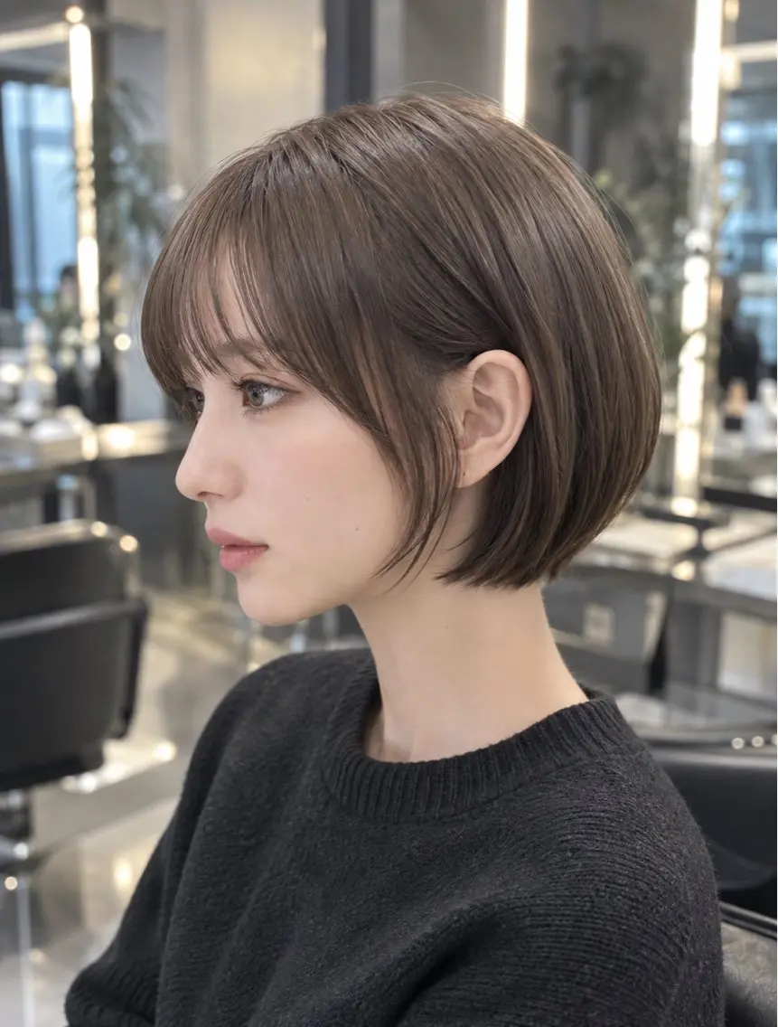 ショート ショートボブ ボブ ショートヘア トリートメント 縮毛矯正特化 髪質改善辻良輝のヘアスタイル
