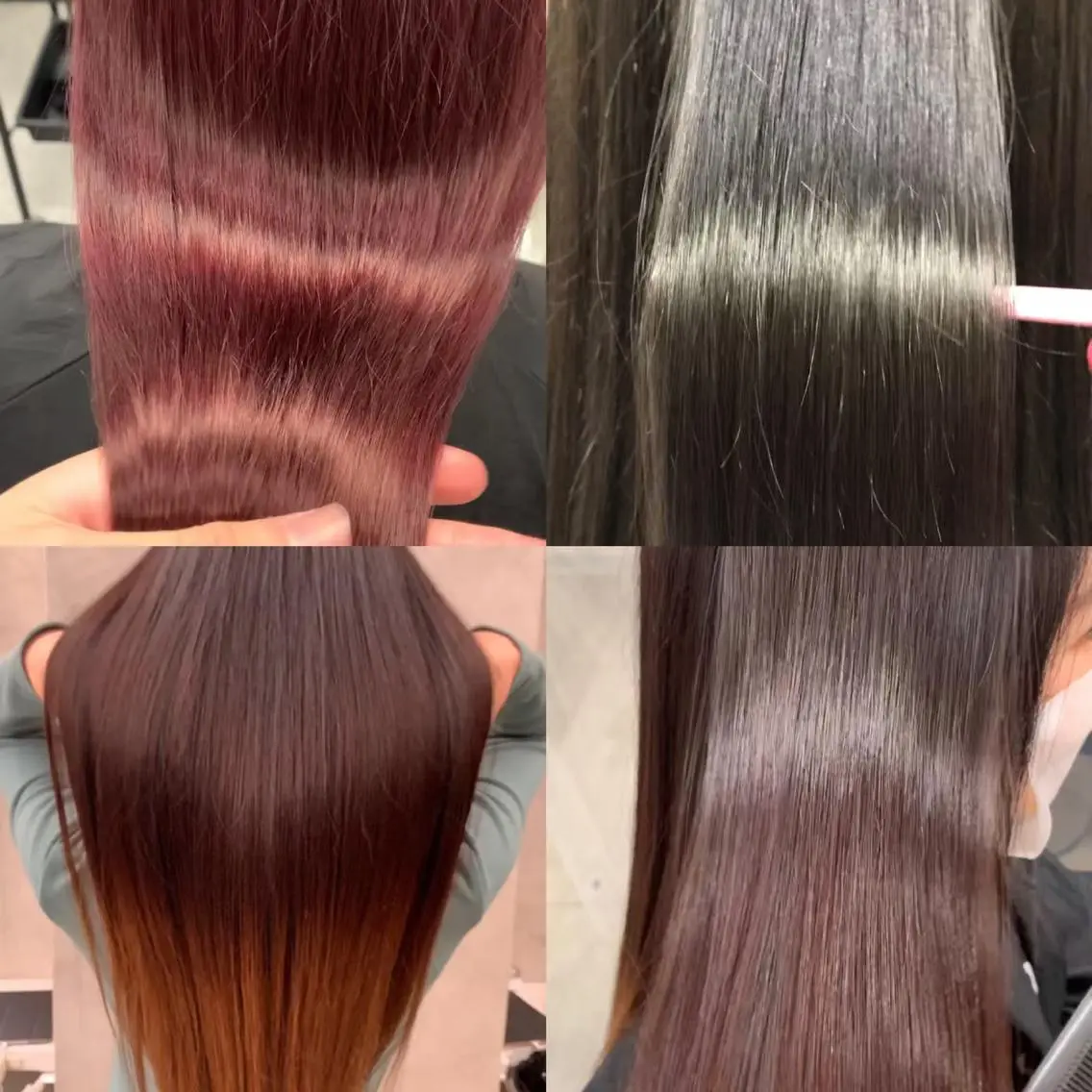 ロング ヘアカラー トリートメント ヘッドスパ ヘアセット 🪞透明感カラー🫧 縮毛矯正🥇かずきのヘアスタイル