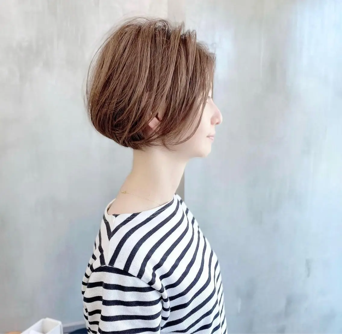 ショート カラー ボブ カット ヘアカラー トリートメント 👑ボブはお任せ ミヤノ👑のヘアスタイル