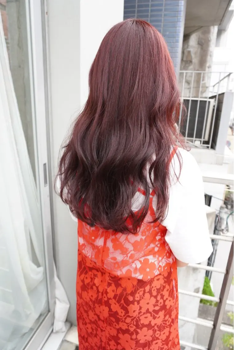 ロング カラー ヘアセット cime(シィーム) 宮元茉里奈のヘアスタイル
