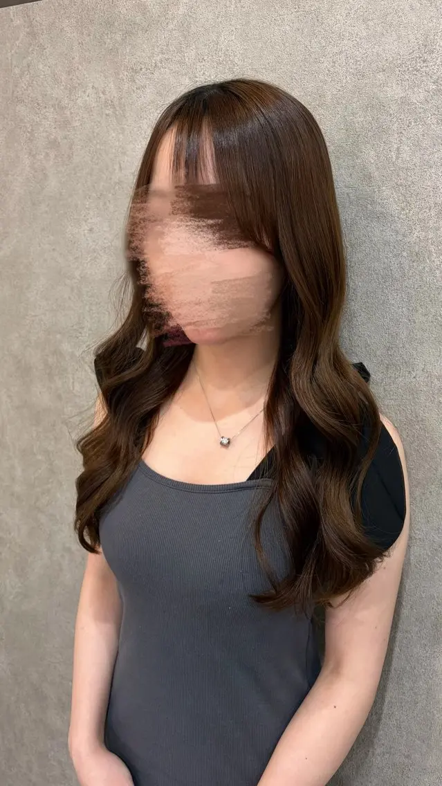 ロング カラー ヘアカラー 🎀透明感カラー /ケアブリーチ🎀のヘアスタイル