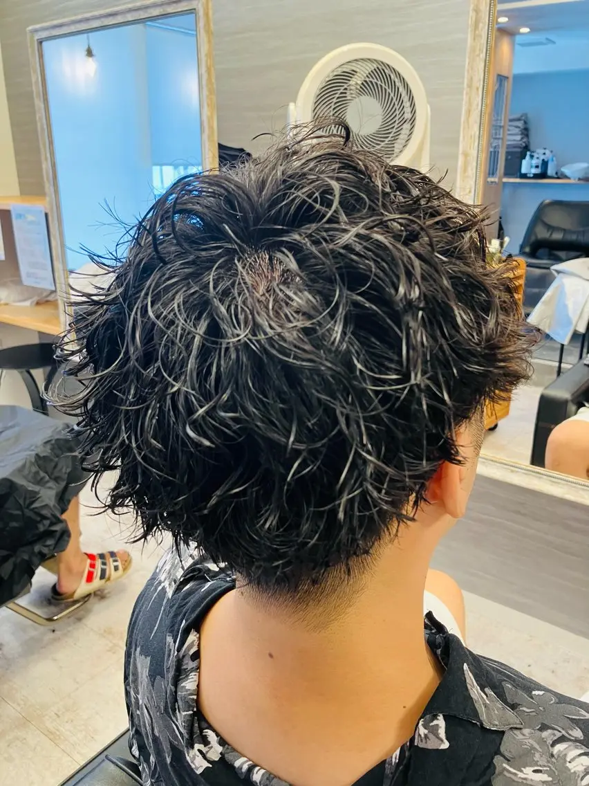 パーマ メンズ カット パーマ メンズ特化/パーマ/ フェードWATARUのヘアスタイル