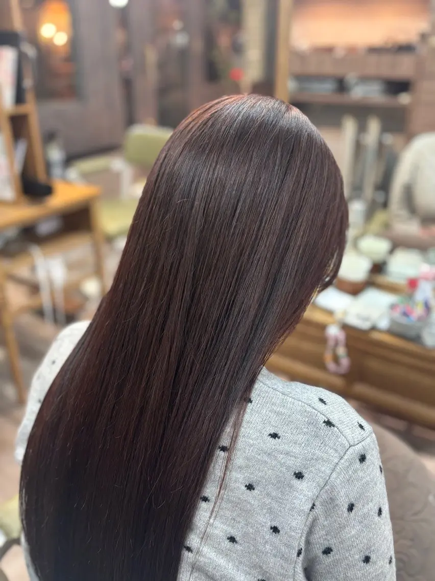 ロング カラー ブラウンカラー ダブルカラー 🦋 たから 🦋のヘアスタイル