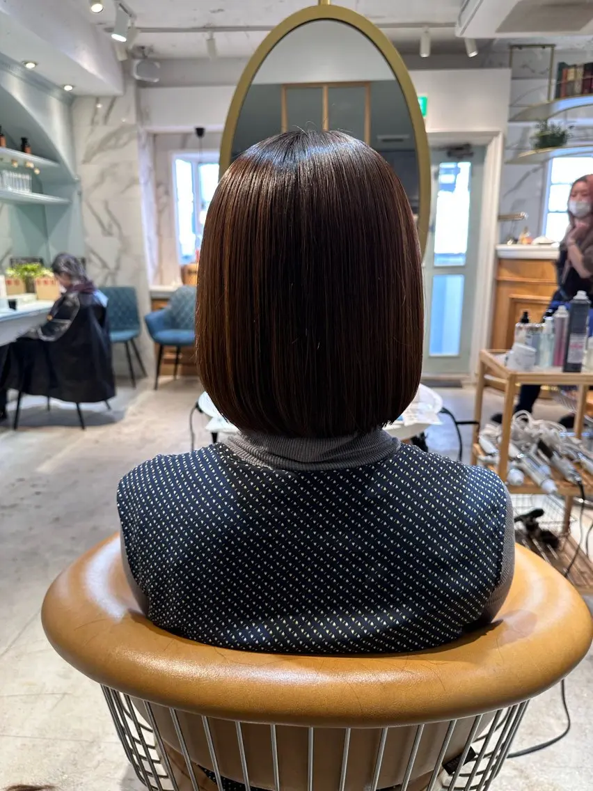 ショート カット トリートメント 縮毛矯正/髪質改善 /表参道/千田大地のヘアスタイル