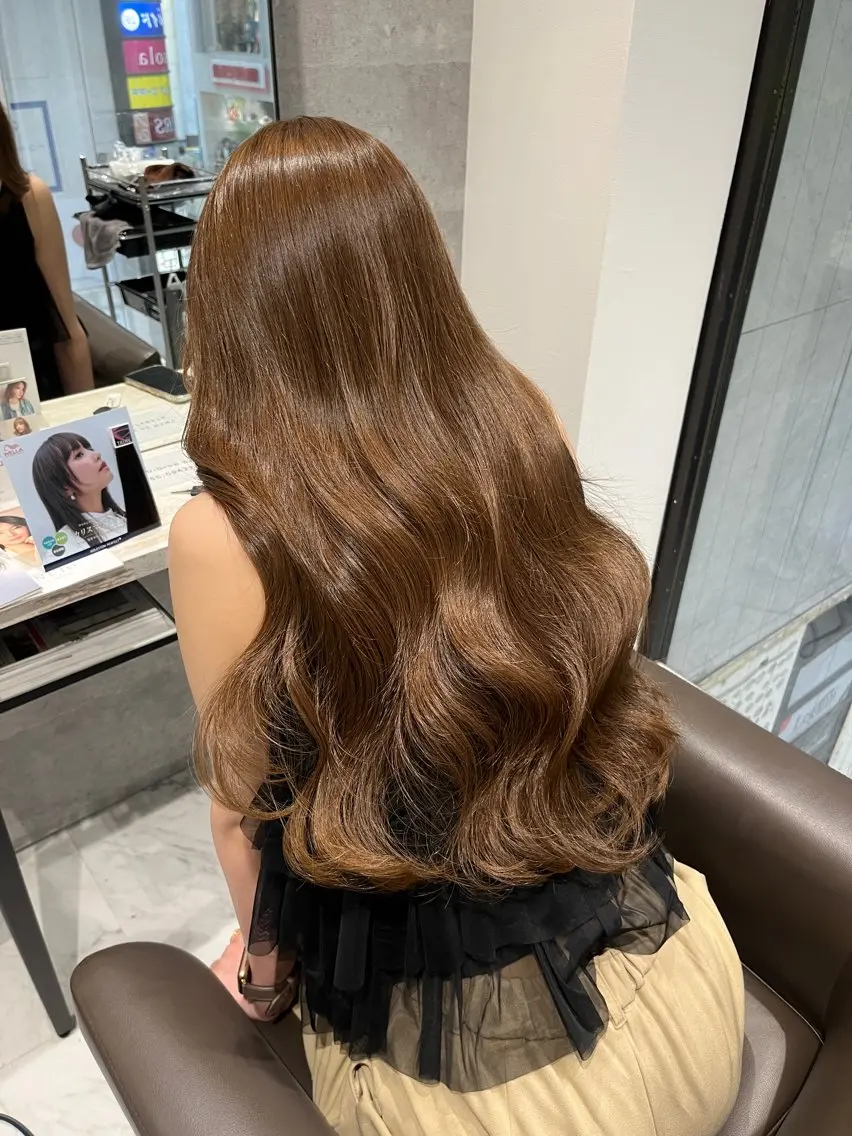 ロング カラー カット ヘアカラー Grow by NYNY 坂本 理輝のヘアスタイル