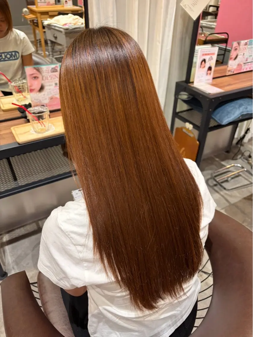 ロング 縮毛矯正 井上 翔馬のヘアスタイル