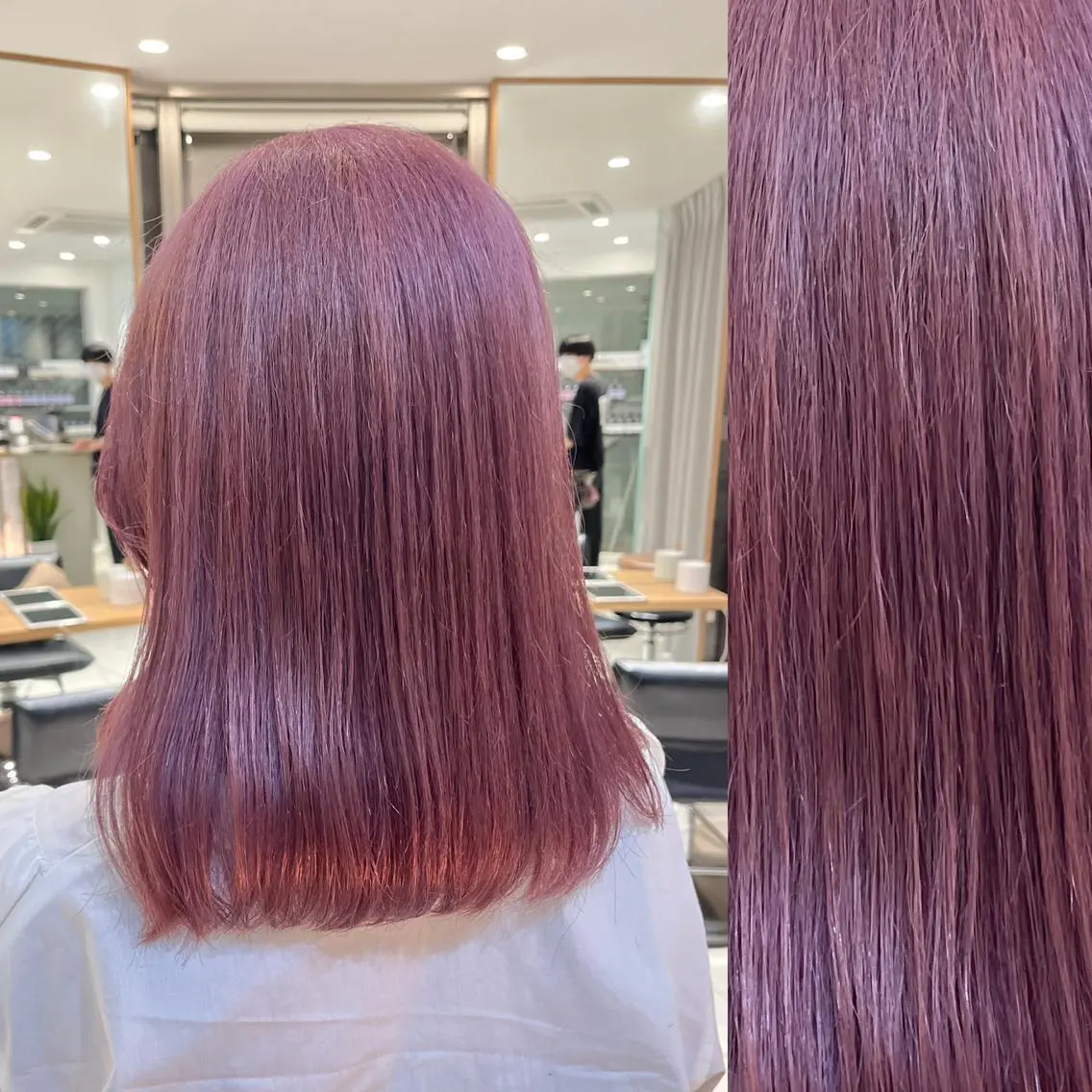 ミディアム カラー ヘアアレンジ ベージュカラー ブリーチ ブラウンカラー ケアブリーチ カシス stylist ◎RUKI.のヘアスタイル