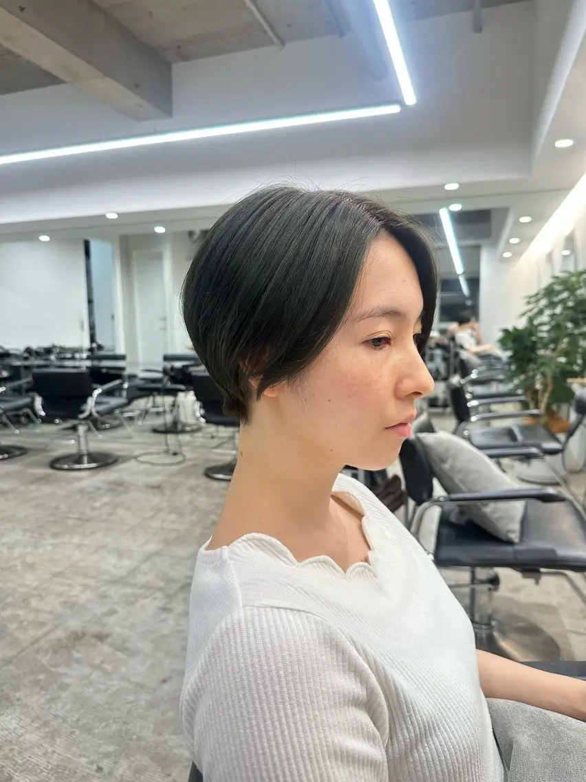 ショート ショートヘア あいこ/ハンサムショ ート無料/日本橋🌷のヘアスタイル