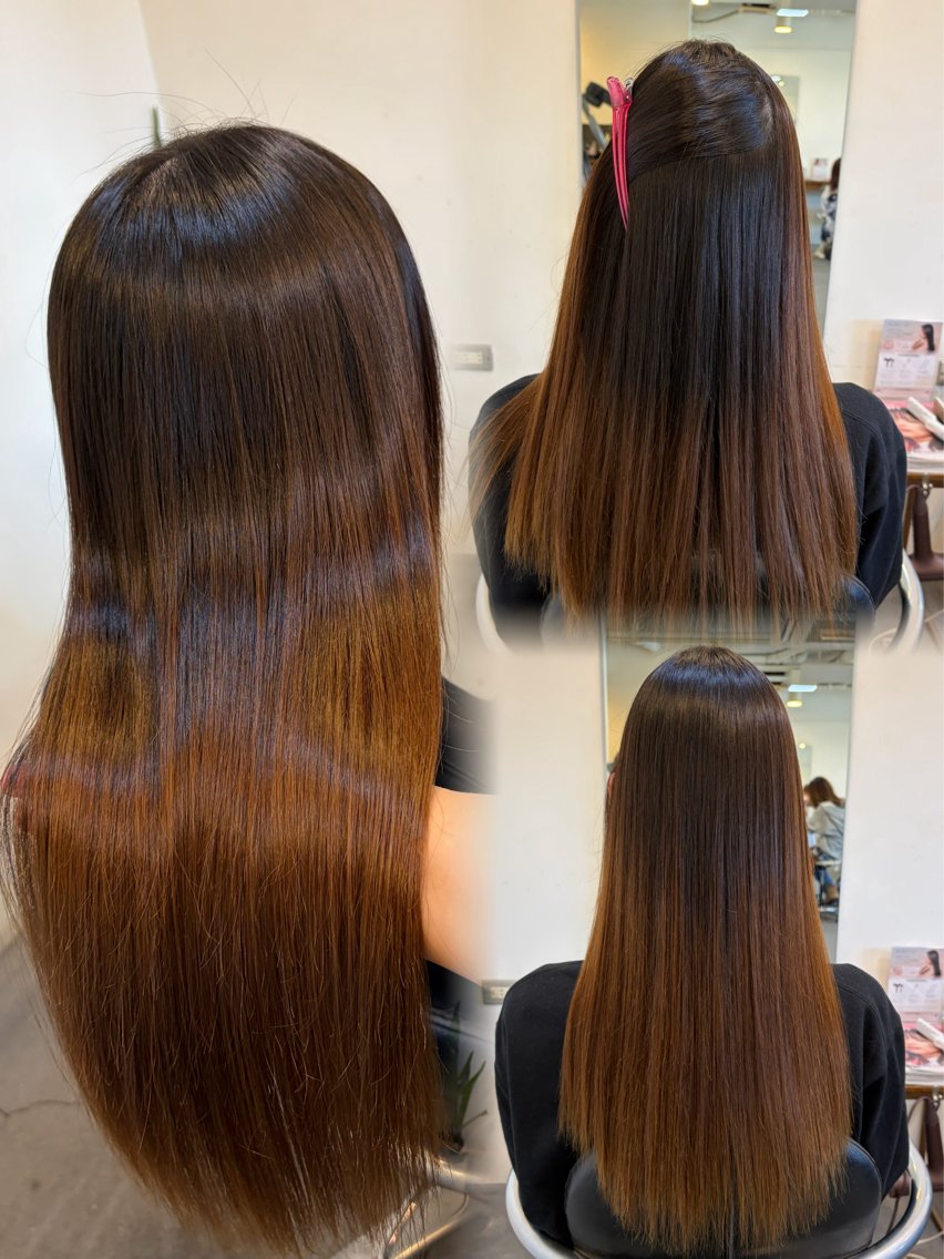 ロング 縮毛矯正 丸山 菜々子のヘアスタイル
