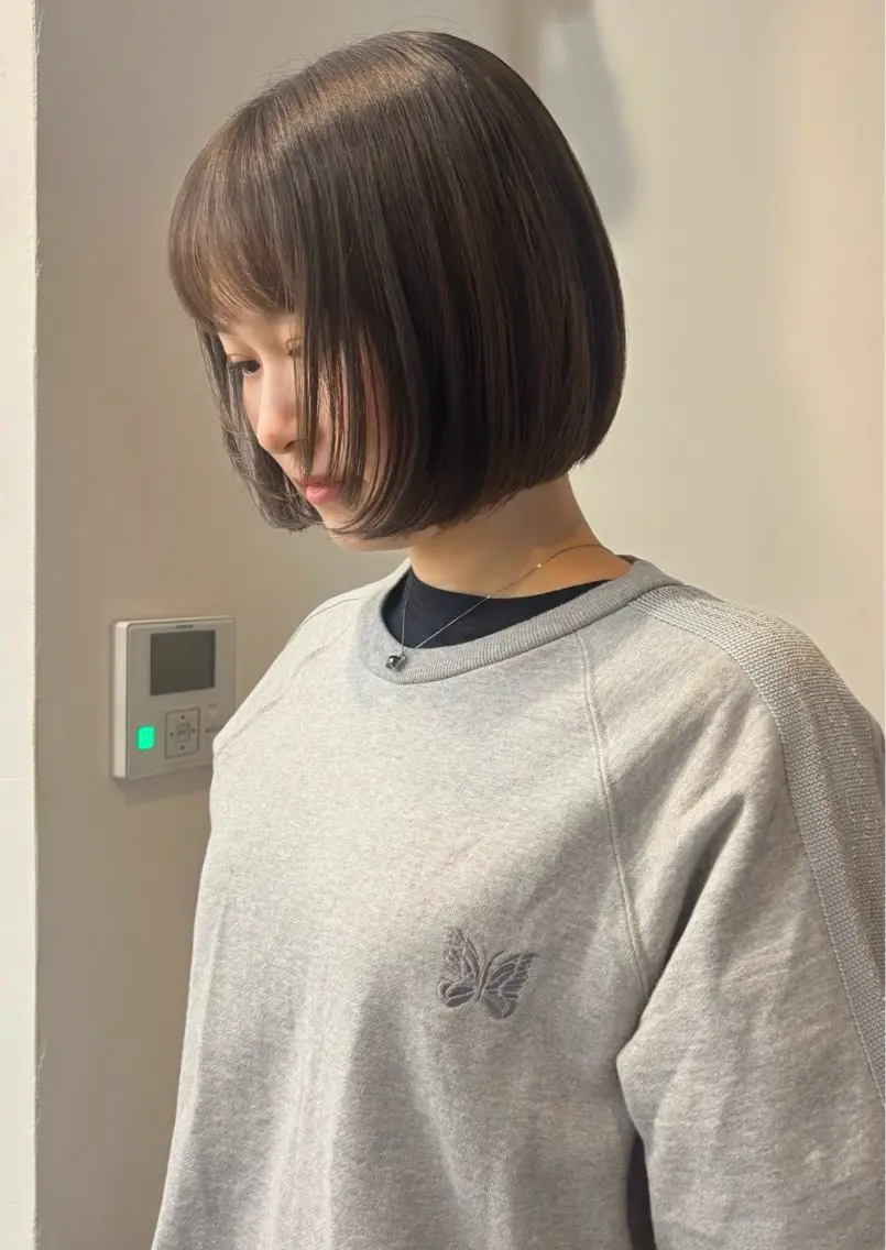 ミディアム レイヤーカット 小顔カット ￥0モデル募集中⭐️ 杏花のヘアスタイル