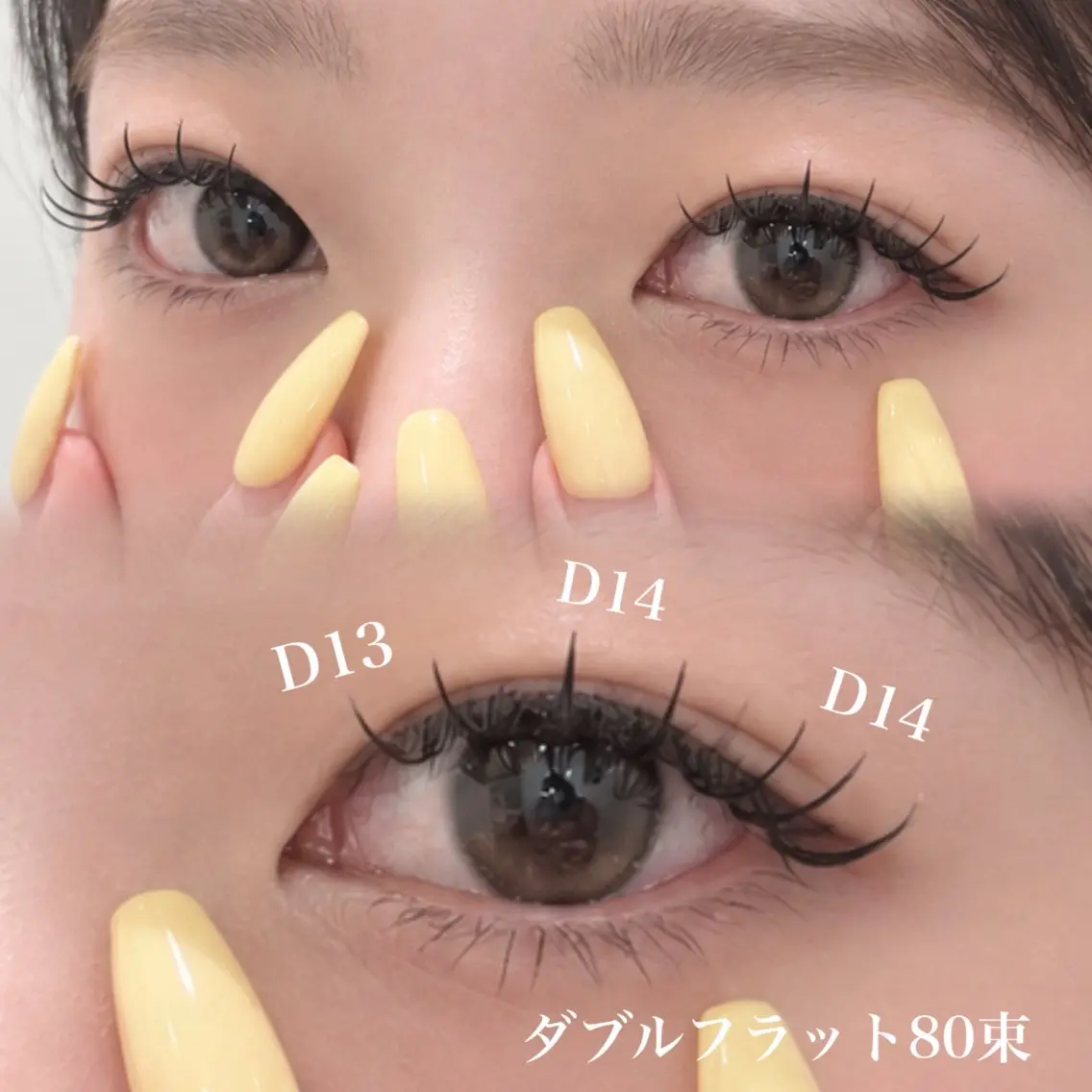 マツエク・マツパ 束感まつ毛 フラットラッシュ ナチュラル マツエク 梅田/LEDまつエク /Mai🎀ིྀのマツエク・マツパデザイン