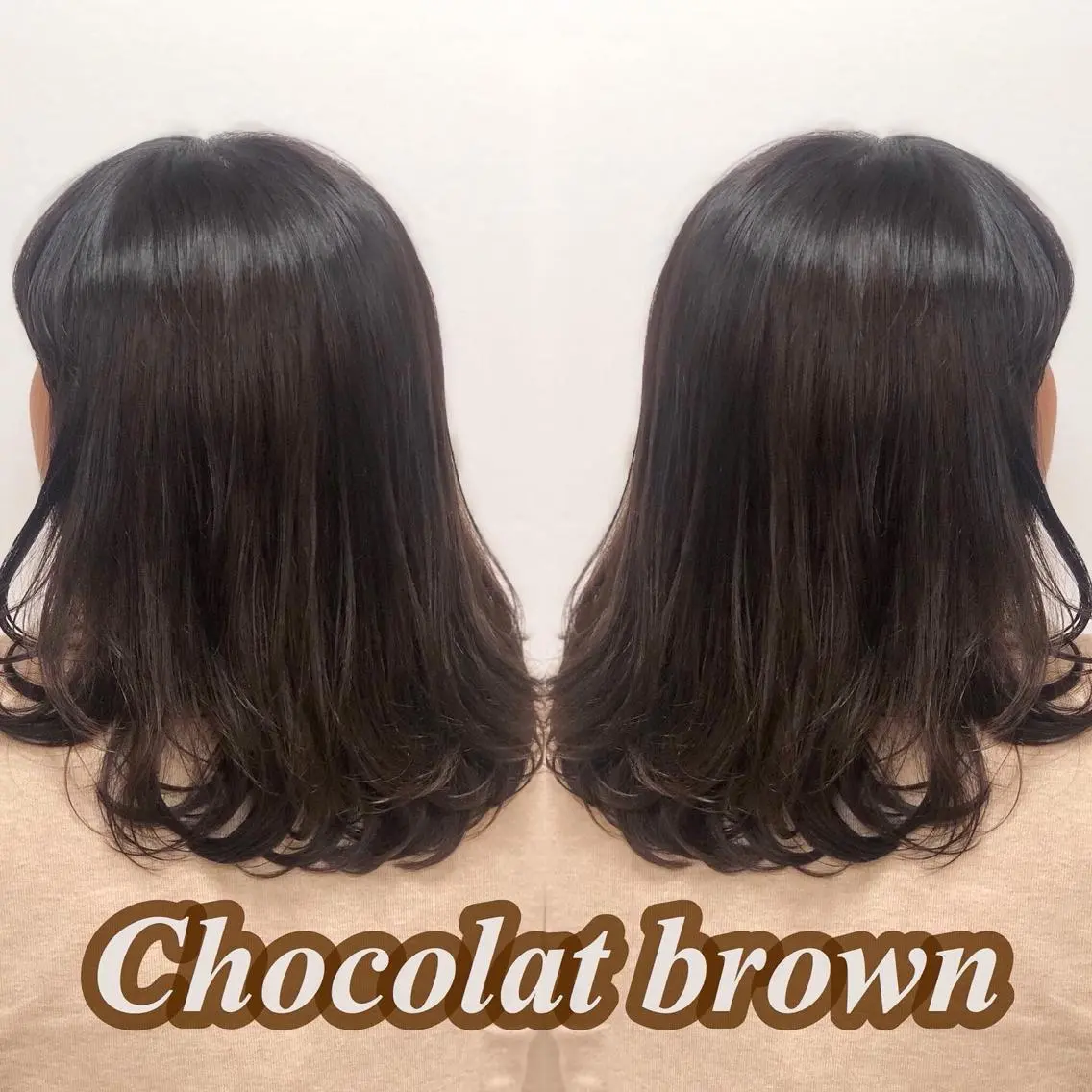 ミディアム カラー ブラウンカラー ショコラブラウン イルミナカラー ピンクカラー 推しヘア🎀 NATSUNEのヘアスタイル