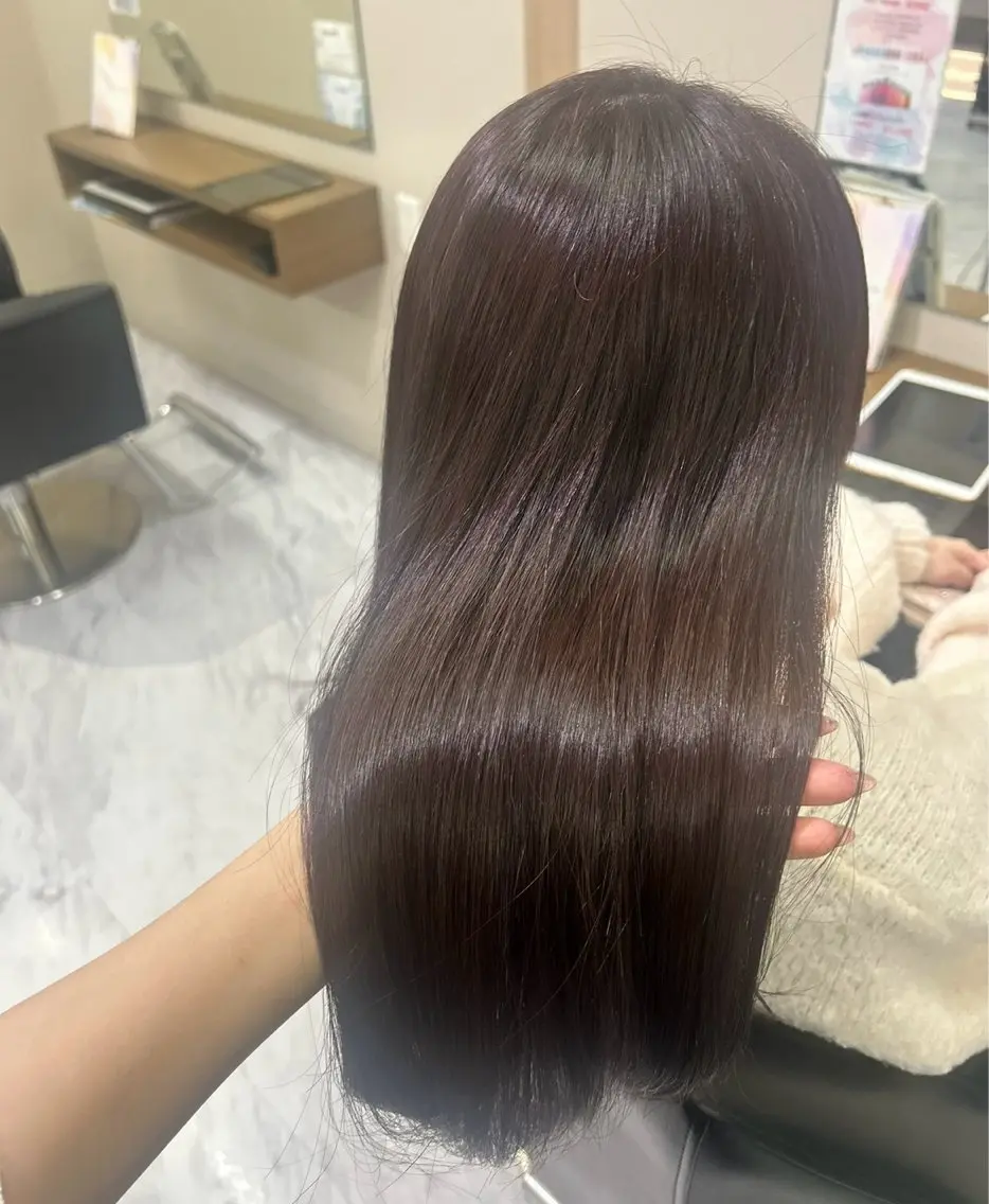 ロング カラー 骨格/顔型/伏見/ 佐藤 里菜のヘアスタイル