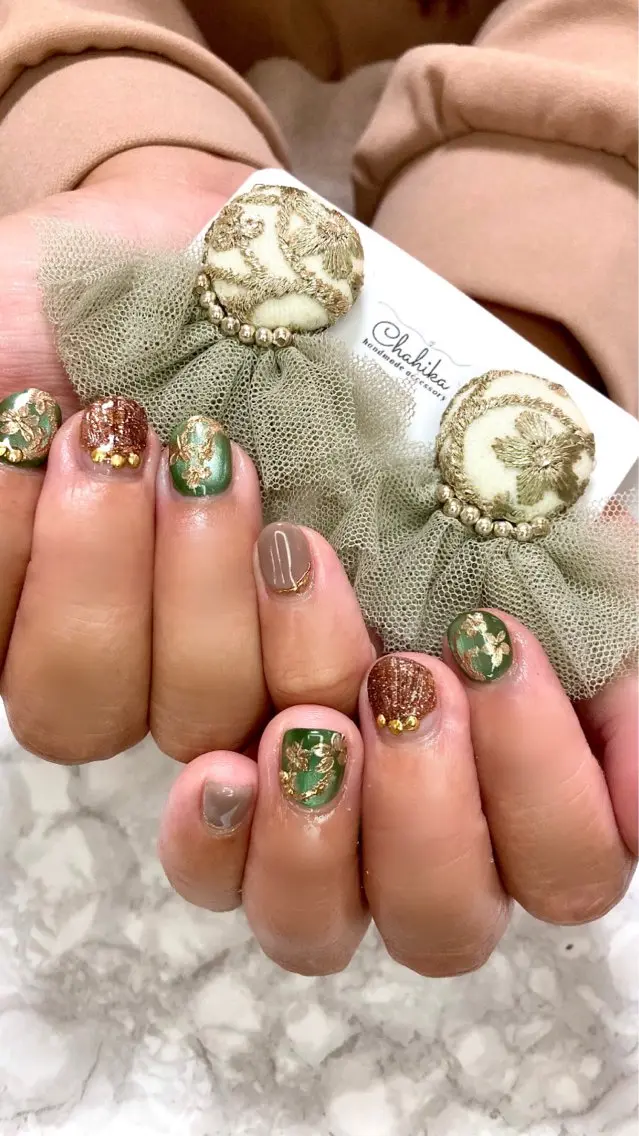 ネイル アートネイル ハンドネイル nail salon アルストロメリアのネイルデザイン