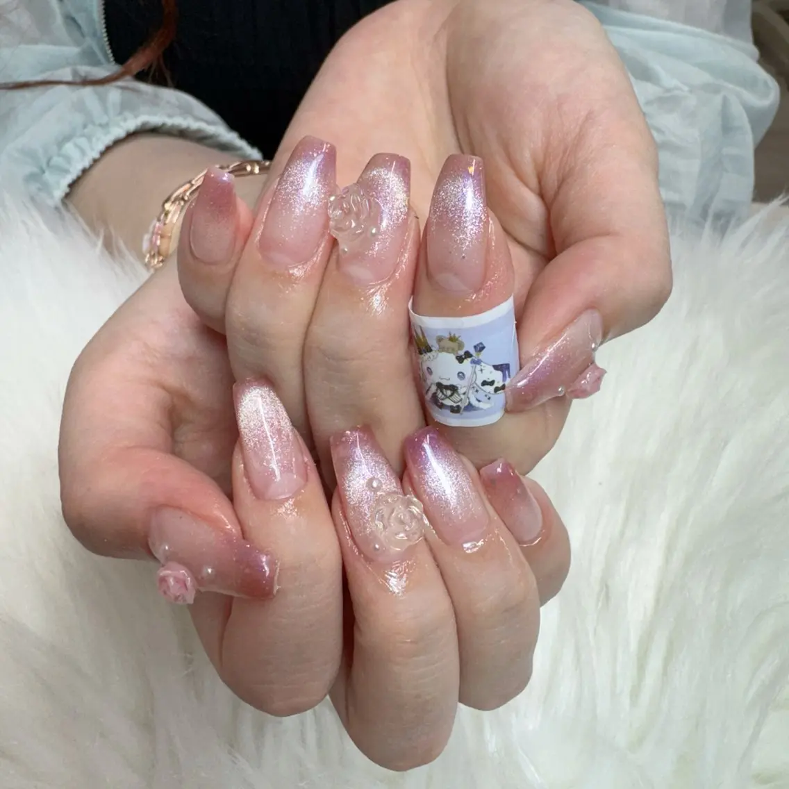ネイル ハンドネイル 🎀nana🫧 ワンホンネイル🎀のネイルデザイン