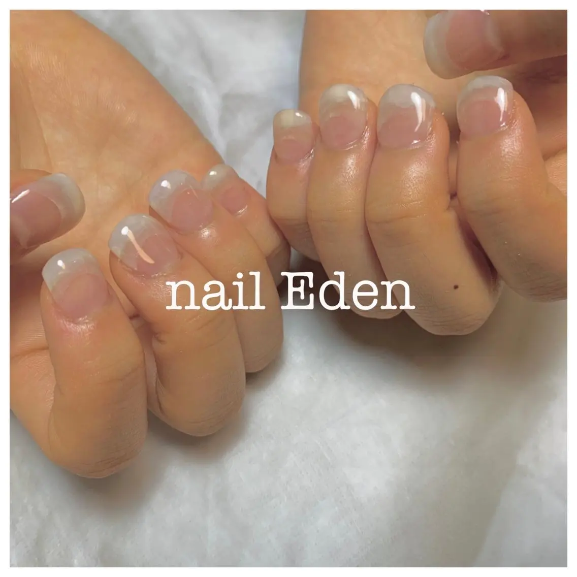 ネイル クリアネイル Eden ♾️のネイルデザイン