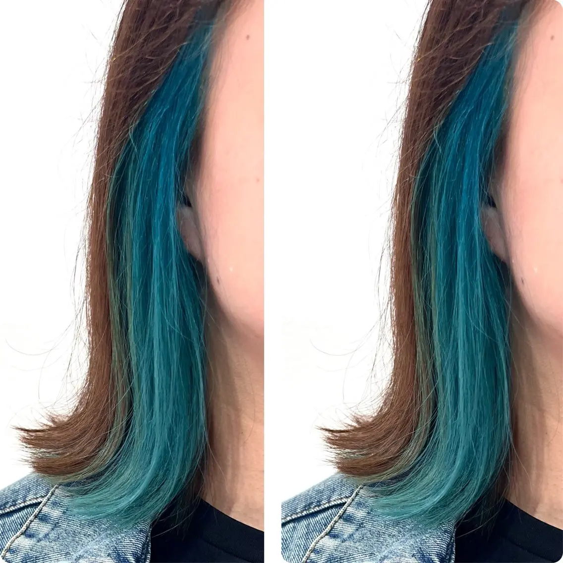 カラー 切っぱなし💇‍♀️ イヤリング🎨龍之介のヘアスタイル