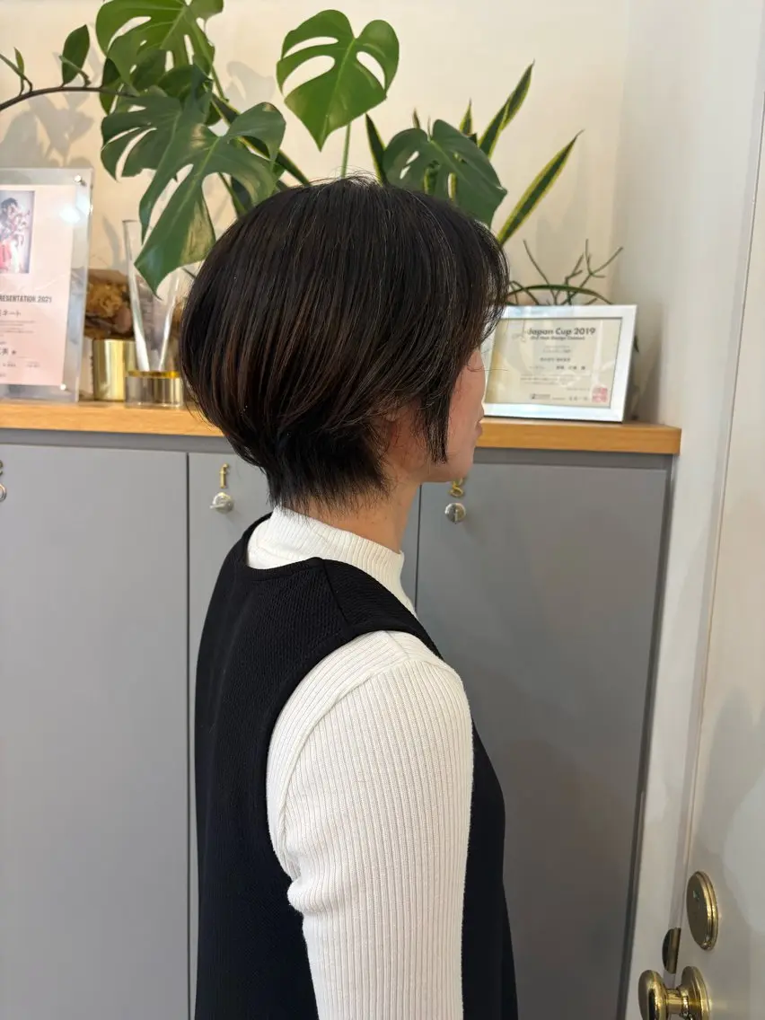 ショート ショートヘア en-te:am 井上茉保のヘアスタイル